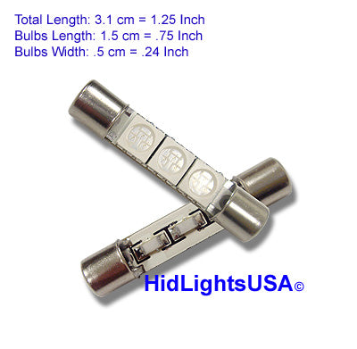 GP Xteme 1031 Sun Visor Vanity Mirror Blue Fuse Type Light Bulbs GP-1031-VS-SMD-3B - My Store