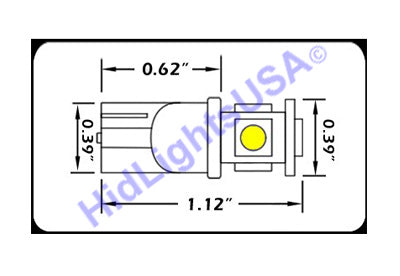 GP Xteme 194 168 2825 W5W T10 Blue SMD 5050 LED Light Bulbs - GP-194-SMD-5B