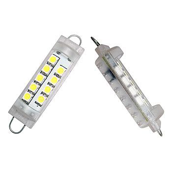 GP Xtreme 1142 221 wire hook end 1.75" 9 White LED Festoon Light Bulbs For Car interior Dome/Map/Trunk GP-221-SMD-9W - GP Lights USA