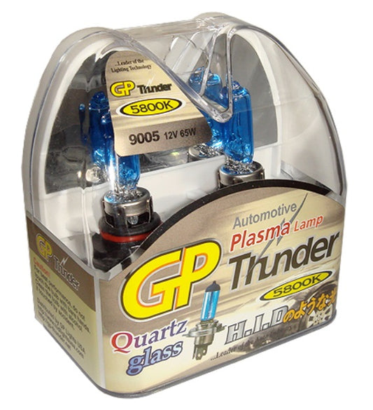 GP Thunder 9005 HB3 5800K 65W Xenon White Fog Light Bulbs - High Beam - Low Beam SGP58K-9005