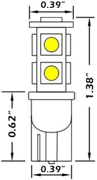 GP Xteme 921 194 168 2825 W5W T10 White SMD 5050 LED Light Bulbs - GP-194-SMD-9W