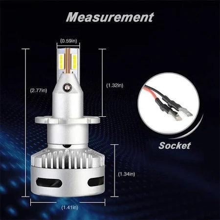 GP Xtreme D2S D2R LED Headlamp Light Bulbs Super White 6500K 20000 Lumen GP-D2S-LED-HL-X - My Store