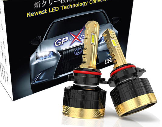 GP Xtreme 9006 HB4 LED Headlamp Light Bulbs Super White 6500K 24000 Lumen GP-9006-LED-HL-XI