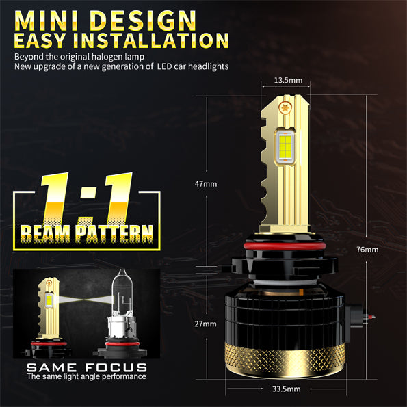 GP Xtreme 9006 HB4 LED Headlamp Light Bulbs Super White 6500K 24000 Lumen GP-9006-LED-HL-XI - My Store