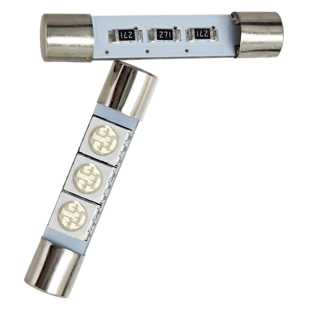 GP Xteme 1031 Sun Visor Vanity Mirror Blue Fuse Type Light Bulbs GP-1031-VS-SMD-3B