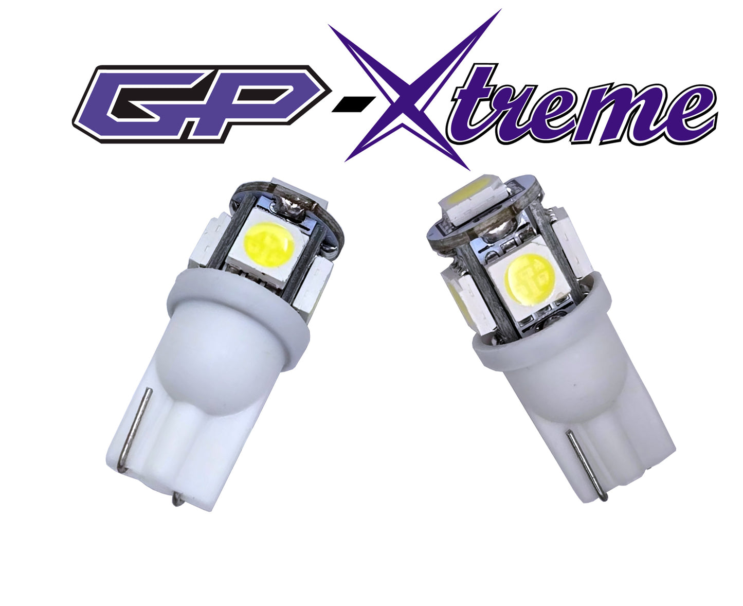 GP Xteme 194 168 2825 W5W T10 White SMD 5050 LED Light Bulbs  - GP-194-SMD-5W