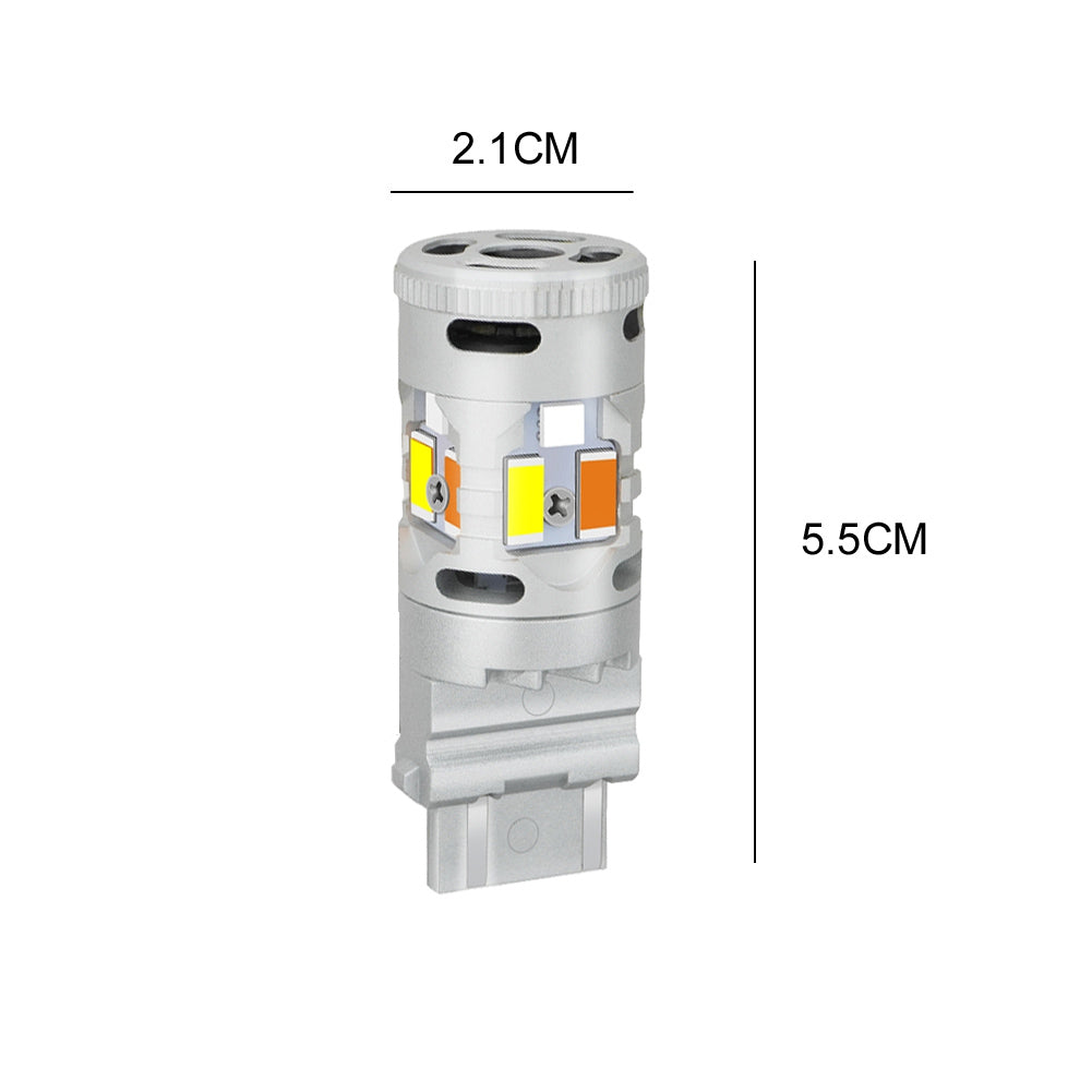 GP Xtreme 3157 4157 4057 T25 Switchback White / Amber LED Light Bulbs Turn Signal Parking Reverse GP-3157-CAN-W-A