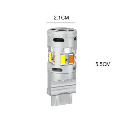 GP Xtreme 3157 4157 4057 T25 Switchback White / Amber LED Light Bulbs Turn Signal Parking Reverse GP-3157-CAN-W-A