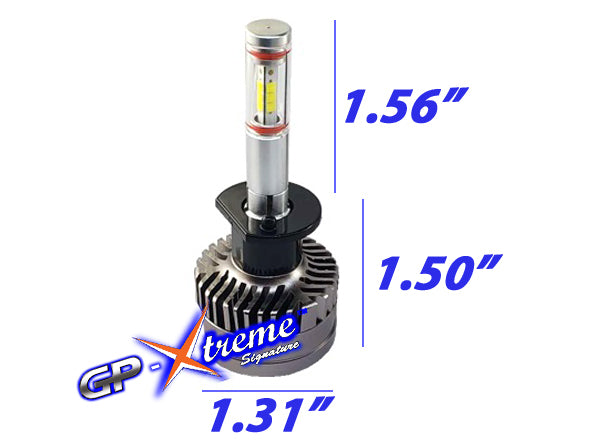 GP Xtreme H1 LED Headlamp Light Bulbs Super White V9 12000 Lumen GP-H1-Cr-HL-IX
