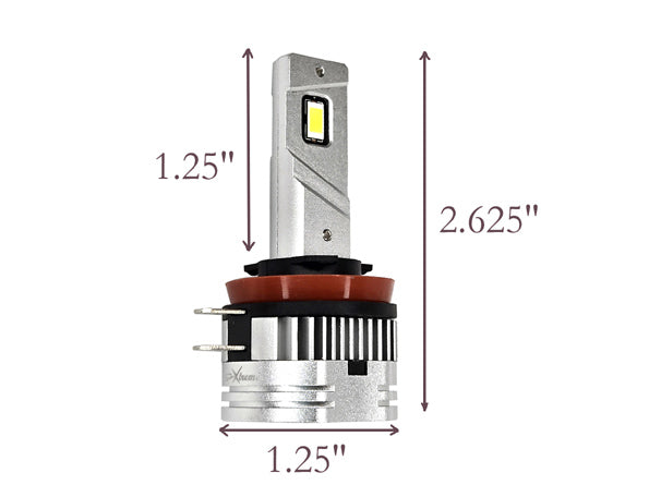 GP Xtreme H11b LED Headlamp Light Bulbs Super White 6500K for KIA Borrego Optima Sedona Sonata Veloster Azera Elantra Genesis Coupe Santa Fe Accent GP-H11B-Bulbs