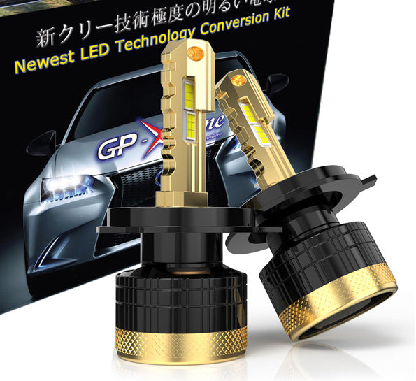 GP Xtreme H4 9003 LED Headlamp Light Bulbs Super White 6500K 24000 Lumen GP-H4-LED-HL-XI