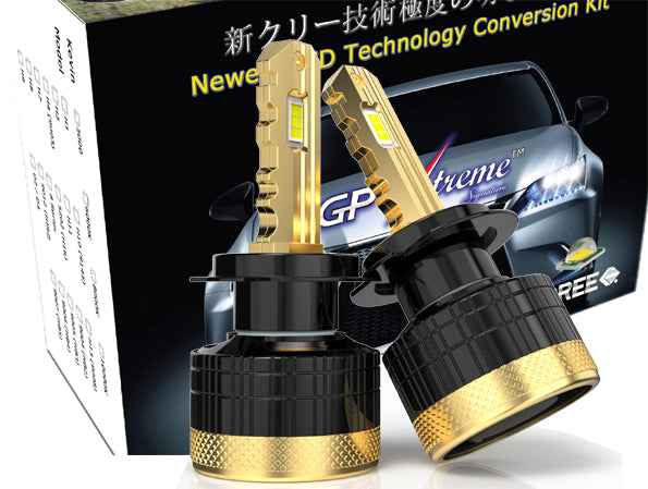 GP Xtreme H7 LED Headlamp Light Bulbs Super White 6500K 24000 Lumen GP-H7-LED-HL-XI - My Store