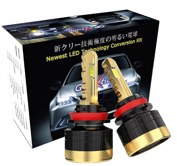 GP Xtreme H8 LED Headlamp Light Bulbs Super White 6500K 24000 Lumen GP-H8-LED-HL-XI
