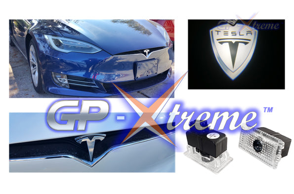 Logo Door Courtesy Welcome Laser Ghost Shadow Lights for TESLA MODEL S X L Y 3 - Batch White