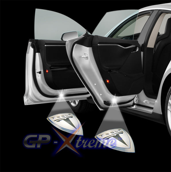 Logo Door Courtesy Welcome Laser Ghost Shadow Lights for TESLA MODEL S X L Y 3 - Batch White