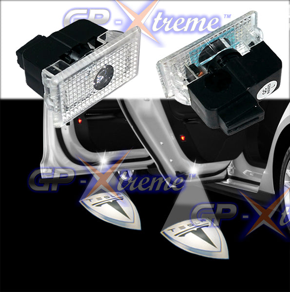 Logo Door Courtesy Welcome Laser Ghost Shadow Lights for TESLA MODEL S X L Y 3 - Batch White