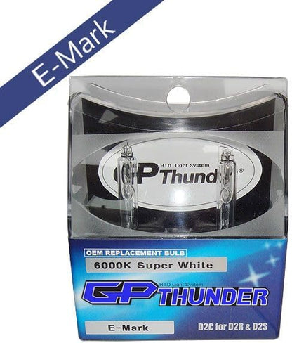 GP Xtreme D2R D2S D2C Xenon HID 6000K Super White Head Light Bulbs for High - Low Beam - GPX-D2C-6000K