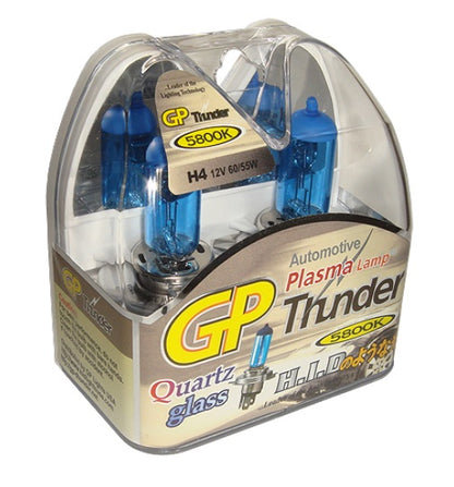GP Thunder H4 9003 5800K 65W/55W Xenon White Fog Light Bulbs - High Beam - Low Beam SGP58K-H4