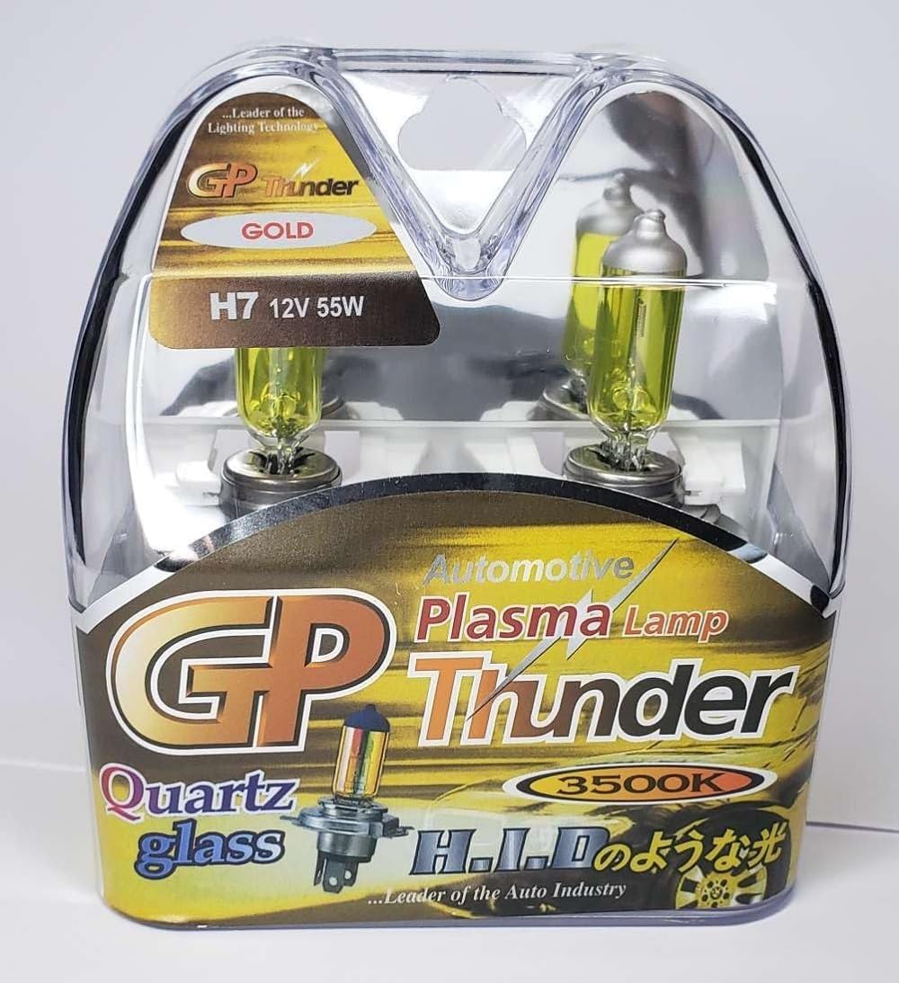 GP Thunder H7 PX26D 3500K 55W JDM Golden Yellow Fog Light Bulbs - High - Low Beam - SGP35K-H7 - My Store