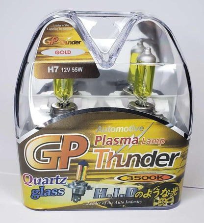 GP Thunder H7 PX26D 3500K 55W JDM Golden Yellow Fog Light Bulbs - High - Low Beam - SGP35K-H7