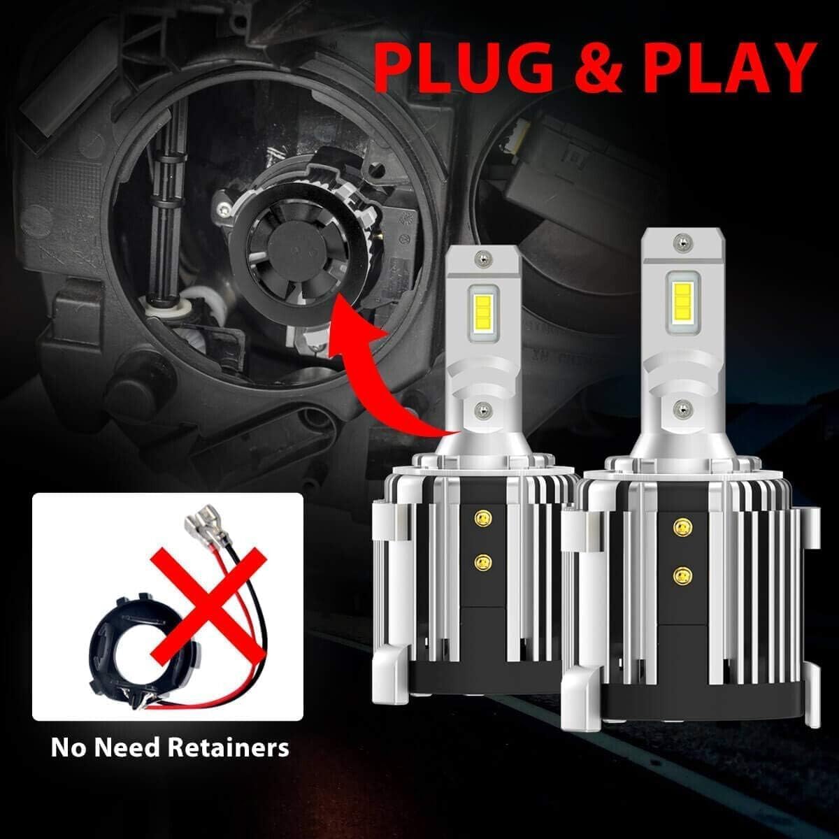 GP Xtreme H7 White Headlight with Adapter Retainer Holder Low Beam Driving Light - Build in Canbus - No Need Other extra Cable - Compatible for Volkswagen Passat Golf Jetta Sprinter  GP-H7-HL-VW-XI - My Store