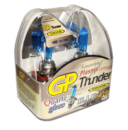 GP Thunder H8 5800K 35W Xenon White Fog Light Bulbs - High Beam SGP58K-H8