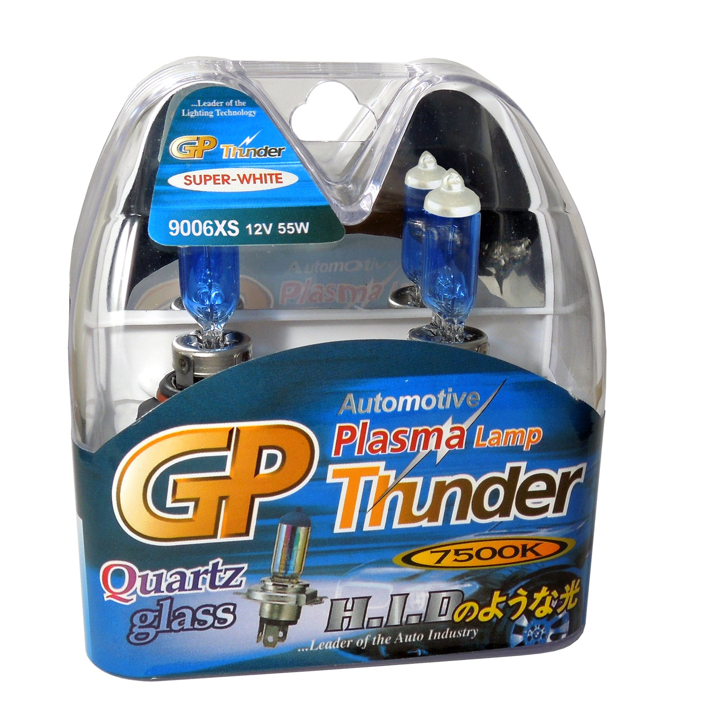 GP Thunder 9006XS 7500K 12V 55W Straight Angle Super White Fog Lights - High Beam - Low Beam SGP75K-06XS