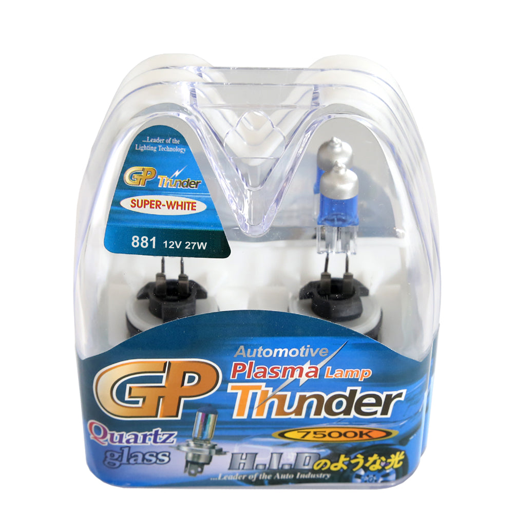 GP Thunder 881 7500K 12V 27W Super White Fog Lights - High Beam - Low Beam SGP75K-881