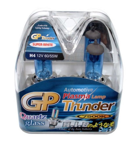 GP Thunder H4 9003 7500K 12V 65W/55W Super White Headlamp - High/Low Beam Standard Wattage SGP75K-H4
