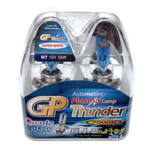 GP Thunder H7 7500K 12V 55W Super White Fog Light Bulbs - High Beam - Low Beam SGP75K-H7 - My Store