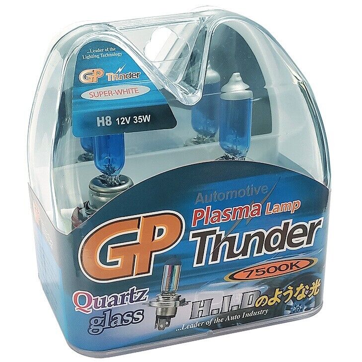 GP Thunder H8 7500K 12V - 35W Super White Fog Light Bulbs - High Beam SGP75K-H8 - My Store