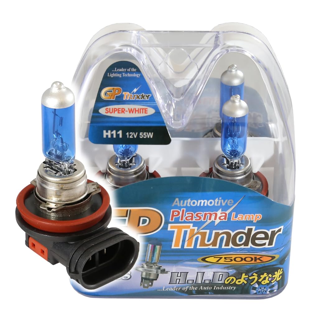 GP Thunder H11 7500K 12V 80W Super White Fog Light Bulbs - High Beam - Low Beam GP75K-H11