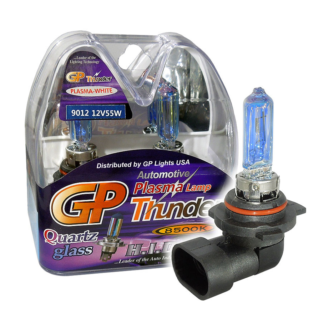 GP Thunder 9012 8500K 55W Plasma White Low Beam Fog Light Bulbs - High Beam SGP85K-9012