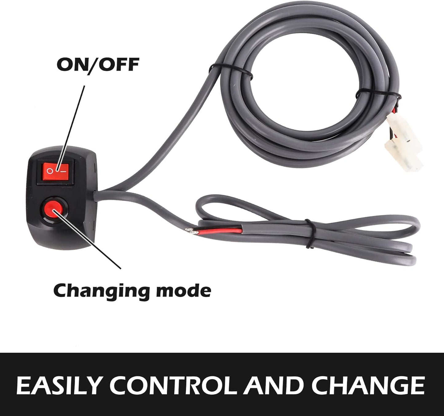 Strobe Lights Kit 8 HID Bulbs 13 Flashing Mode Memory Recall Function, 16 Feet Power Cord with Controller, Emergency Strobe Lights for Trucks Vehicles - HID-Strobe-8