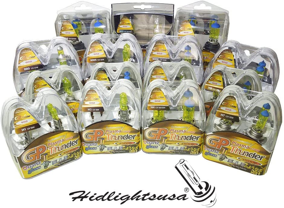 GP Thunder H8 3500K 35W JDM Golden Yellow Fog Light Bulbs - High Beam SGP35K-H8
