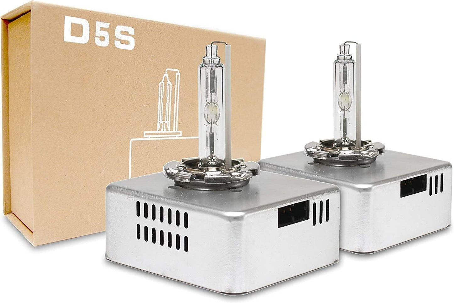 GP Xtreme D5S Xenon HID 6000K Super White Head Light Bulbs for High - Low Beam - GPX-D5C-6000K