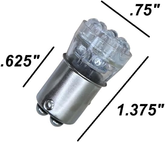 GP Xtreme G18 1156 61 63 BA15S 67 5007 White 15 LED Light Bulbs Single Filament G18-15SW - GP Lights USA