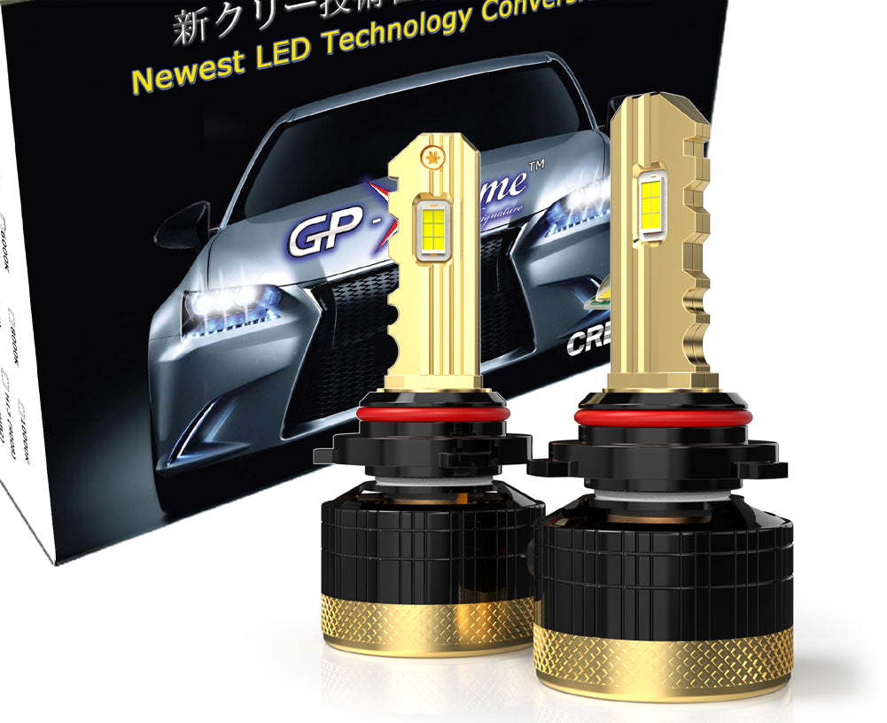 GP Xtreme 9005 HB3 LED Headlamp Light Bulbs Super White 6500K 24000 Lumen GP-9005-LED-HL-XI