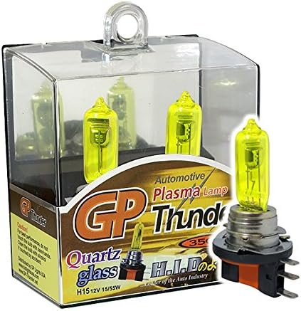 GP Thunder H15 3500K 15W/55W JDM Golden Yellow Fog Light Bulbs - High Beam - SGP35K-H15 - My Store