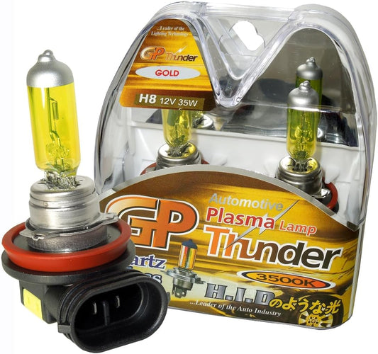 GP Thunder H8 3500K 35W JDM Golden Yellow Fog Light Bulbs - High Beam SGP35K-H8