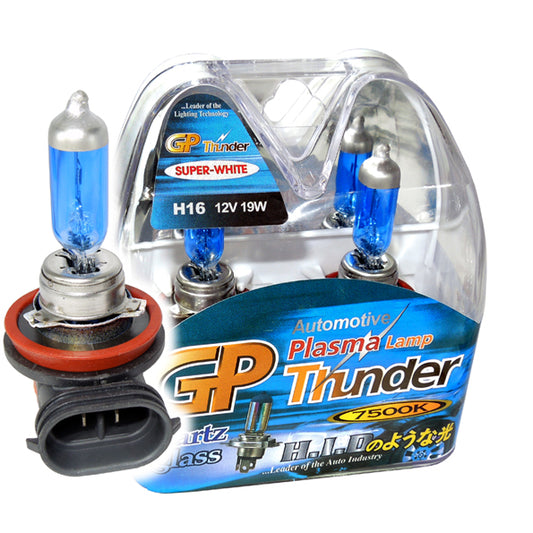 GP Thunder H16 (Type II) 7500K 12V 19W Super White Fog Light Bulbs - High Beam SGP75K-H16