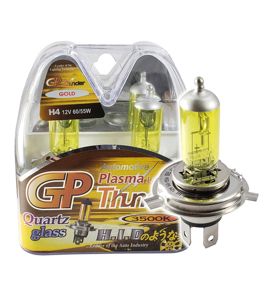 GP Thunder H4 9003 3500K 65/55W JDM Golden Yellow Light Bulbs - High - Low Beam - SGP35K-H4