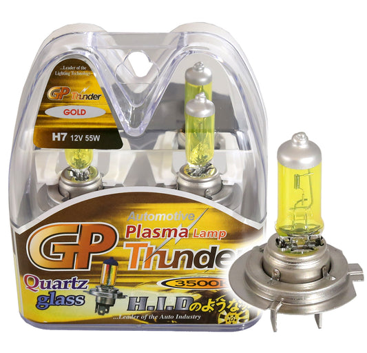 GP Thunder H7 PX26D 3500K 55W JDM Golden Yellow Fog Light Bulbs - High - Low Beam - SGP35K-H7