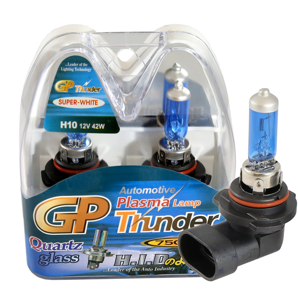 GP Thunder H10 9147 9045 PY20 7500K 12V 42W Super White Fog Light Bulbs - High Beam - Low Beam SGP75K-H10