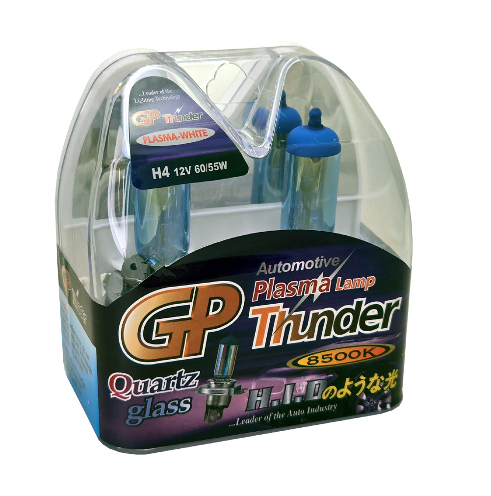 GP Thunder H4 9003 8500K 60W/55W Plasma White Headlamp High/Low Beam Standard Wattage SGP85K-H4
