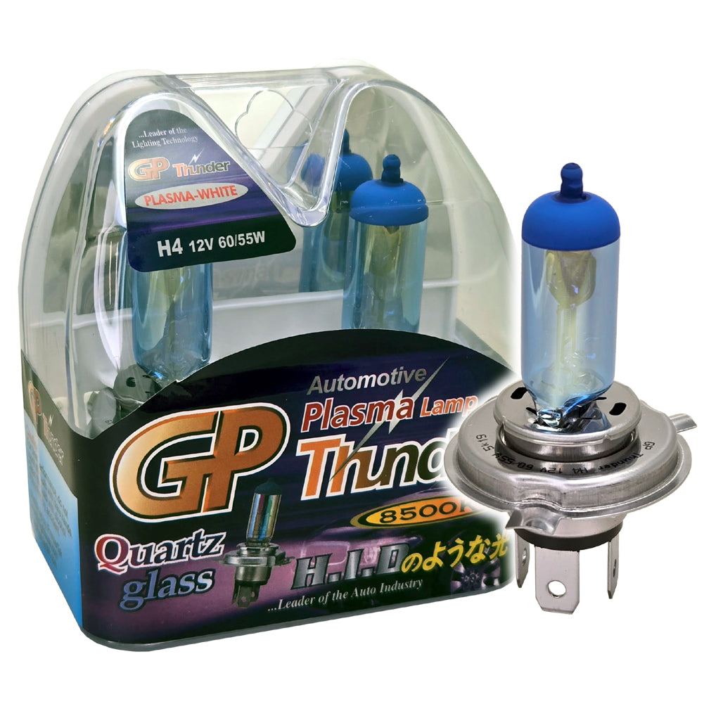 GP Thunder H4 9003 8500K 60W/55W Plasma White Headlamp High/Low Beam Standard Wattage SGP85K-H4