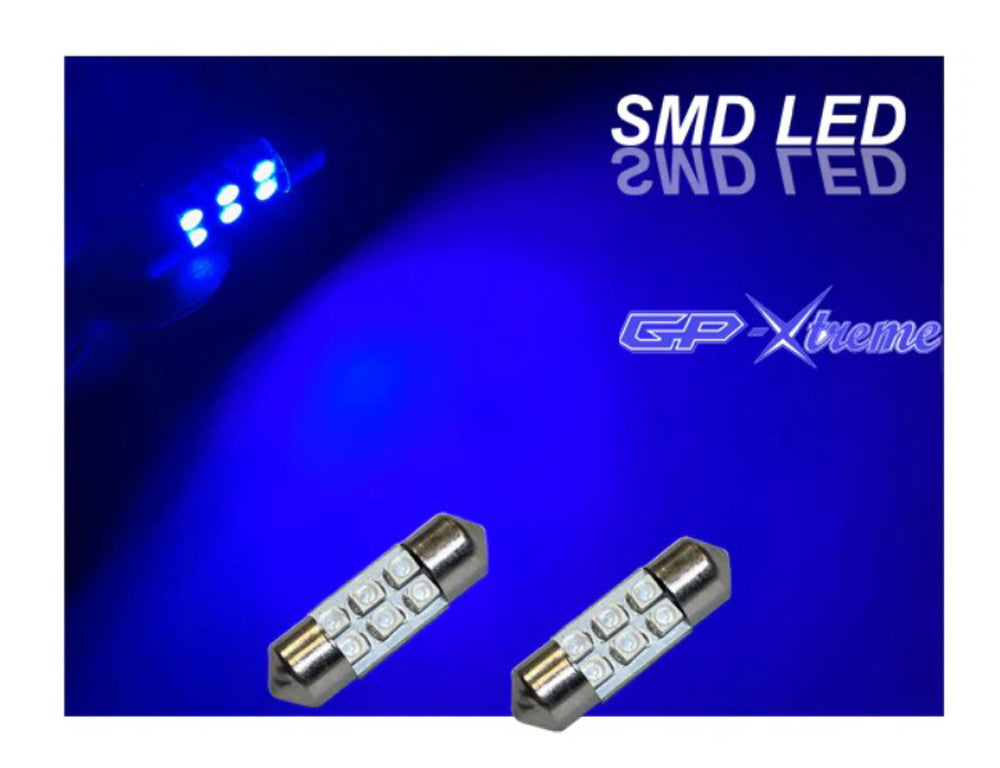 GP Xteme 1031 Dome MAP Inside Festoon 6 BLUE Led Bulbs GP-1031-SMD-6B - GP Lights USA