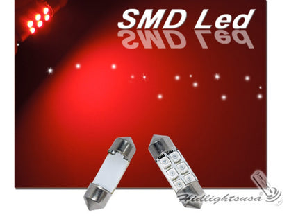 GP Thunder 1031 Dome MAP Inside Festoon 6 RED Led Bulbs GP-1031-SMD-6R