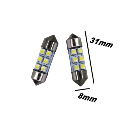 GP Xteme 1031 Dome MAP Inside Festoon 6 WHITE Led Bulbs GP-1031-SMD-6W