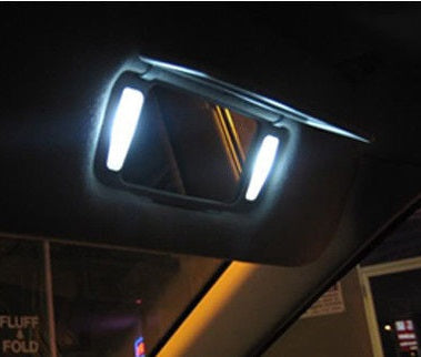 GP Xteme 1031 Sun Visor Vanity Mirror White Fuse Type Light Bulbs - GP-1031-VS-SMD-3W